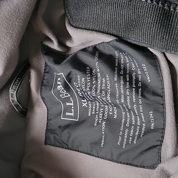 L.L Bean Goose Down lined jacket, size XL - Picture 2 of 6